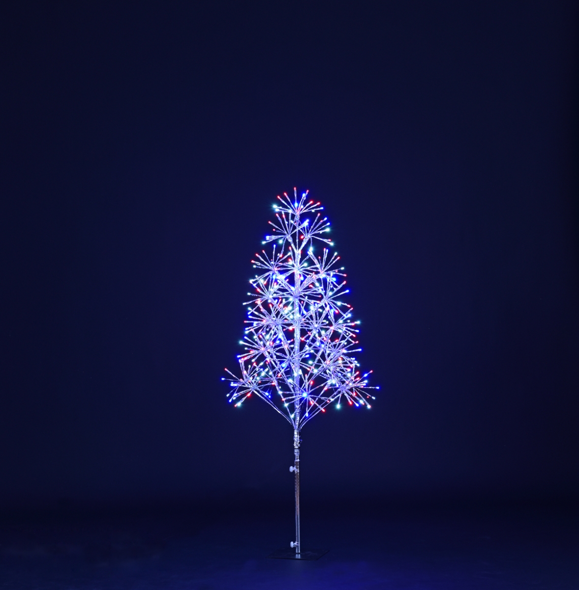 4 ft. Starburst LED Tree, Red, White & Blue