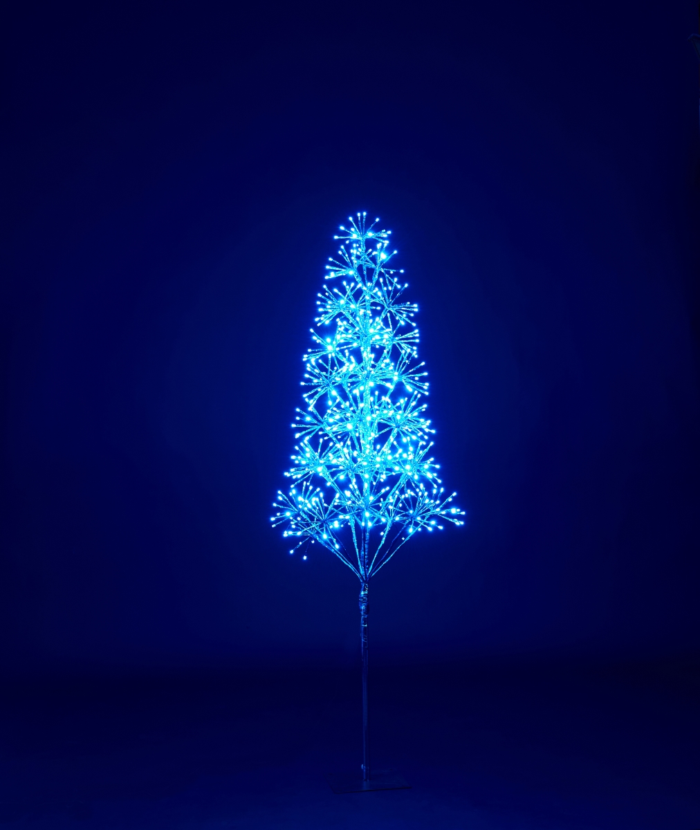 5 ft. Blue Starburst LED Tree
