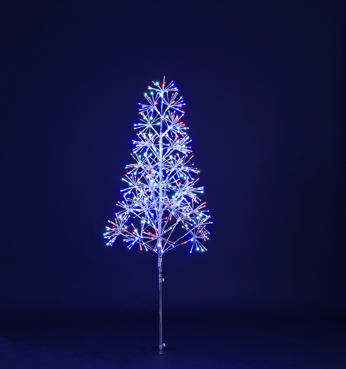 5 ft. Silver Tree - Red, White, Blue