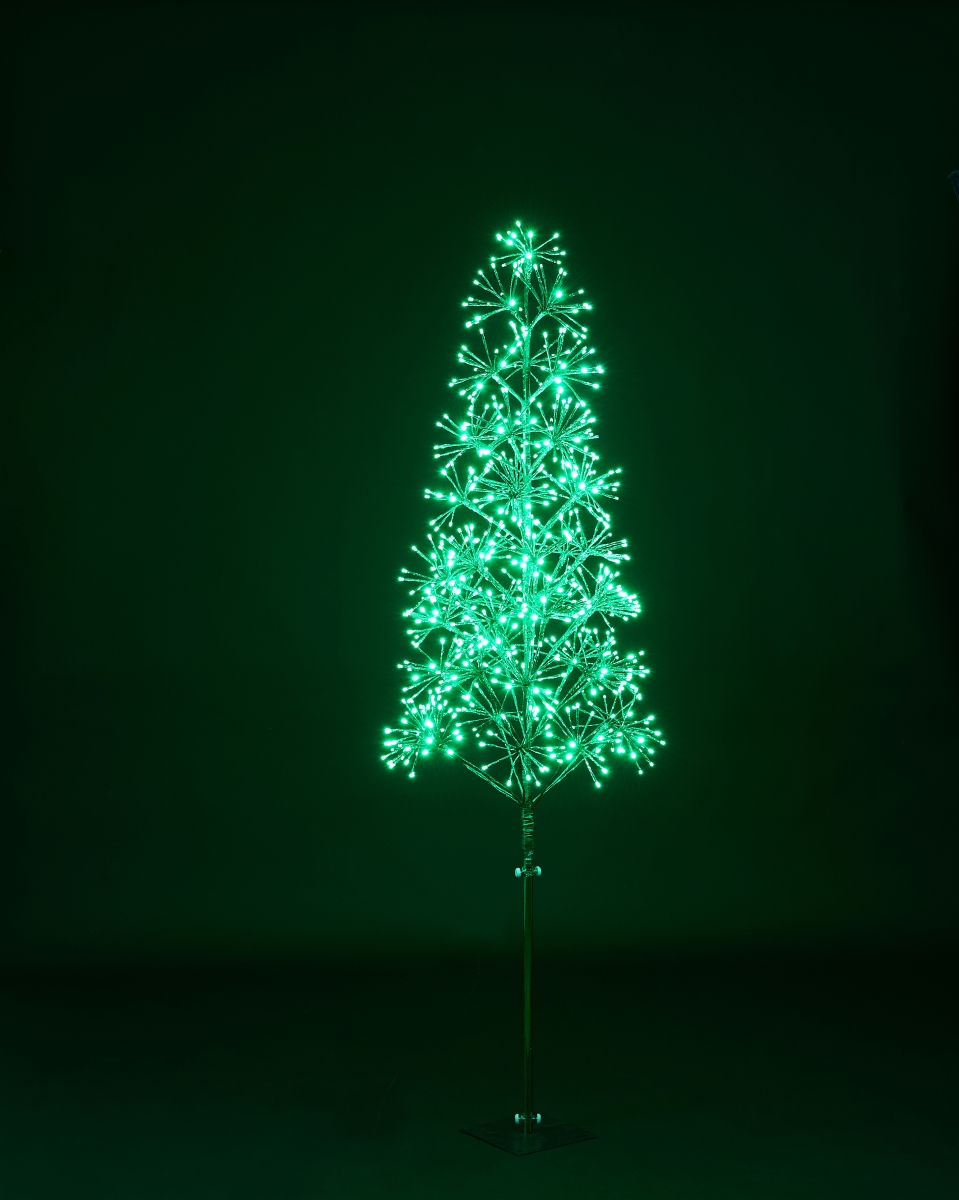 LED-TR3D06-LGR 6 ft. Green Starburst LED Tree