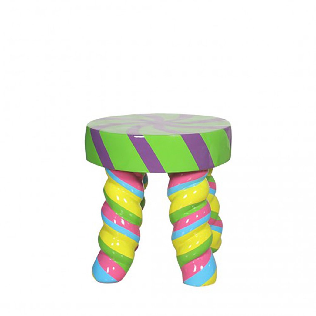 17 in. Rainbow Candy Stool