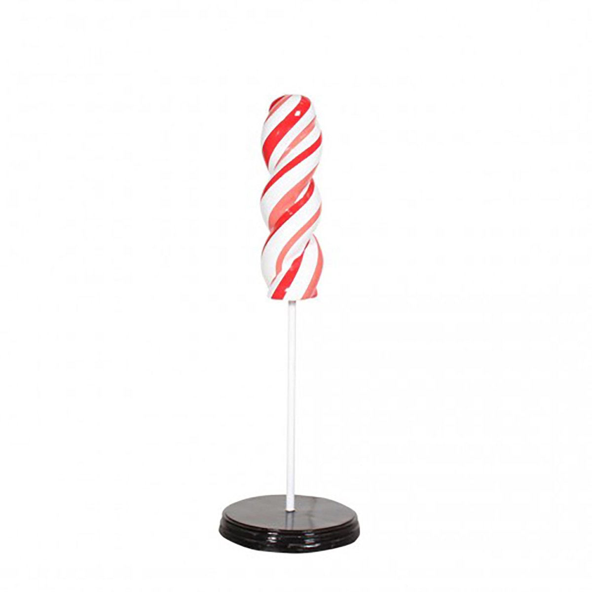 3.5 ft. Twisted Lollipop, Red with White