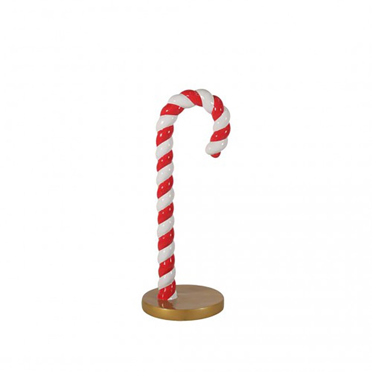 4 ft. Candy Cane with Base, Red & White