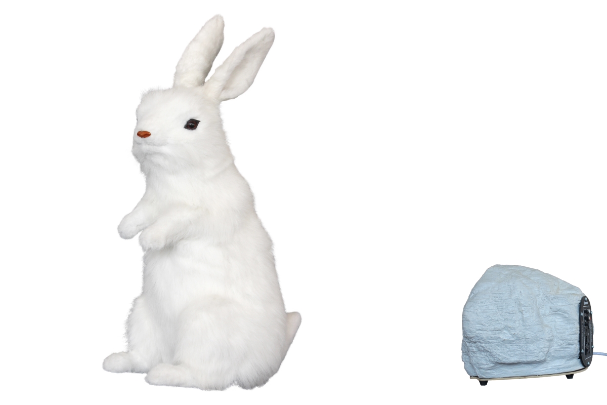 2 ft. Animated Rabbit Body Moves & Music Decor