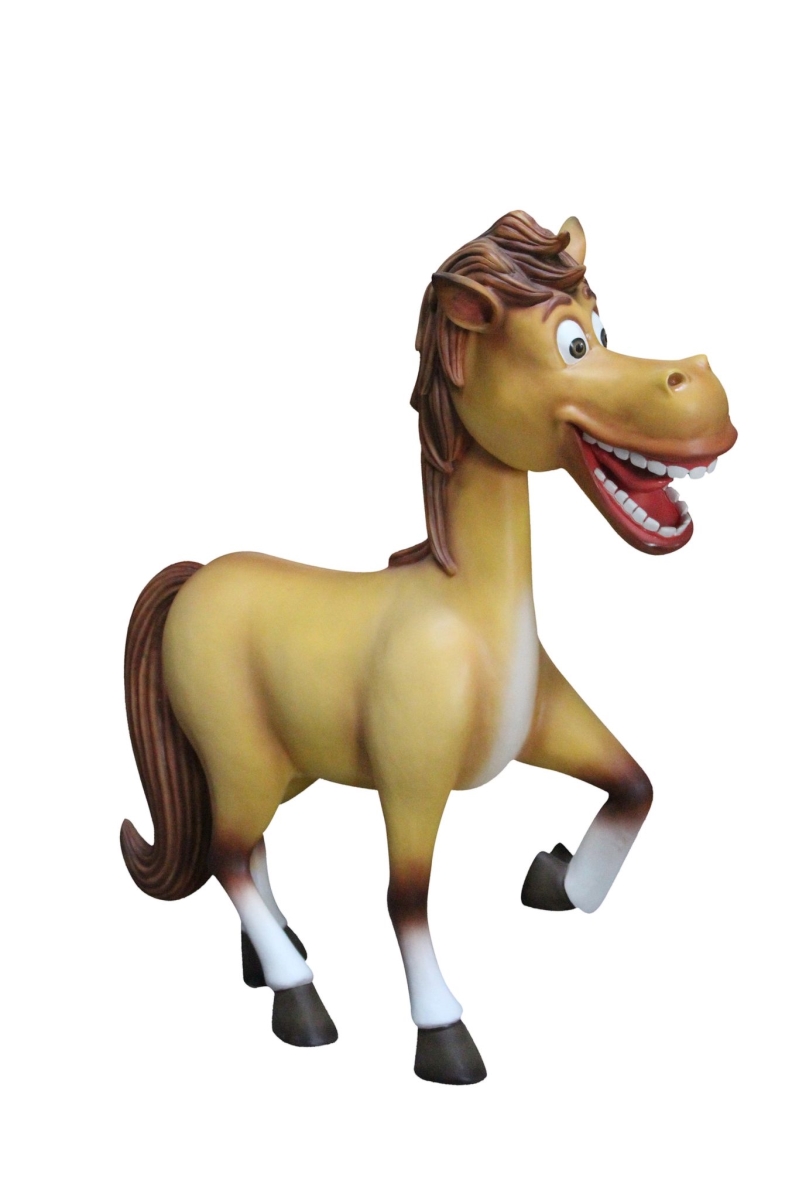 FNY-PONY Comic Pony, Beige, White & Dark Brown