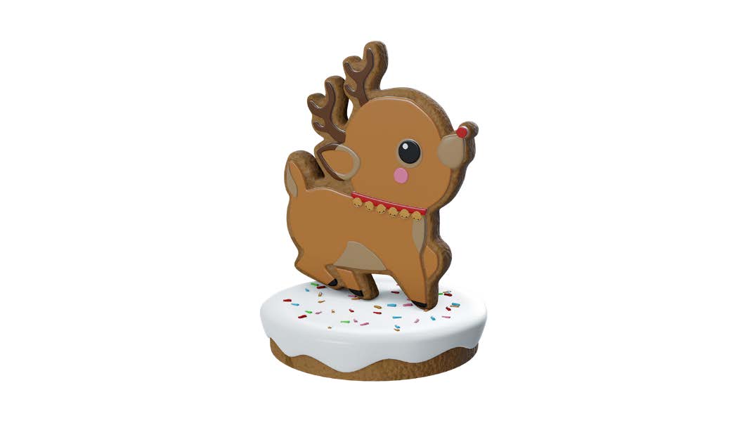 4.5 ft. Gingerbread Rudolph Figurine