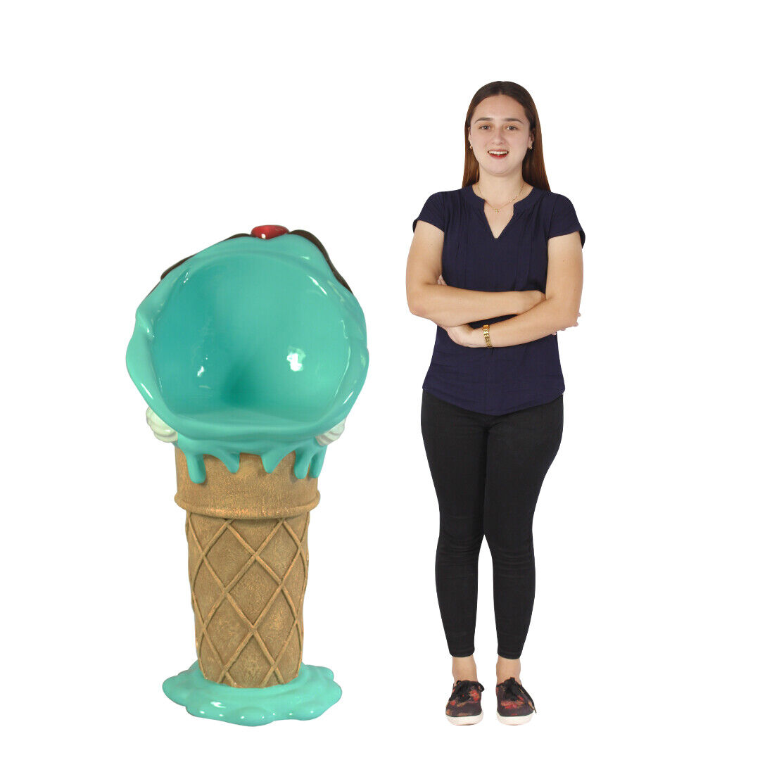 5 ft. Mint Chocolate Chip Ice Cream Cone Bar Stool