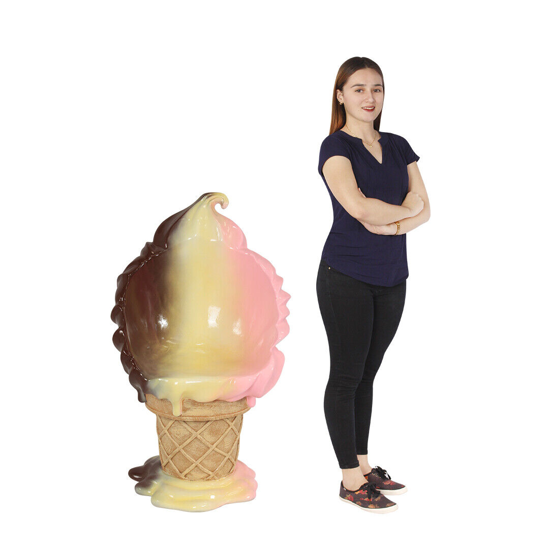 5 ft. Neapolitan Ice Cream Cone Bar Chair