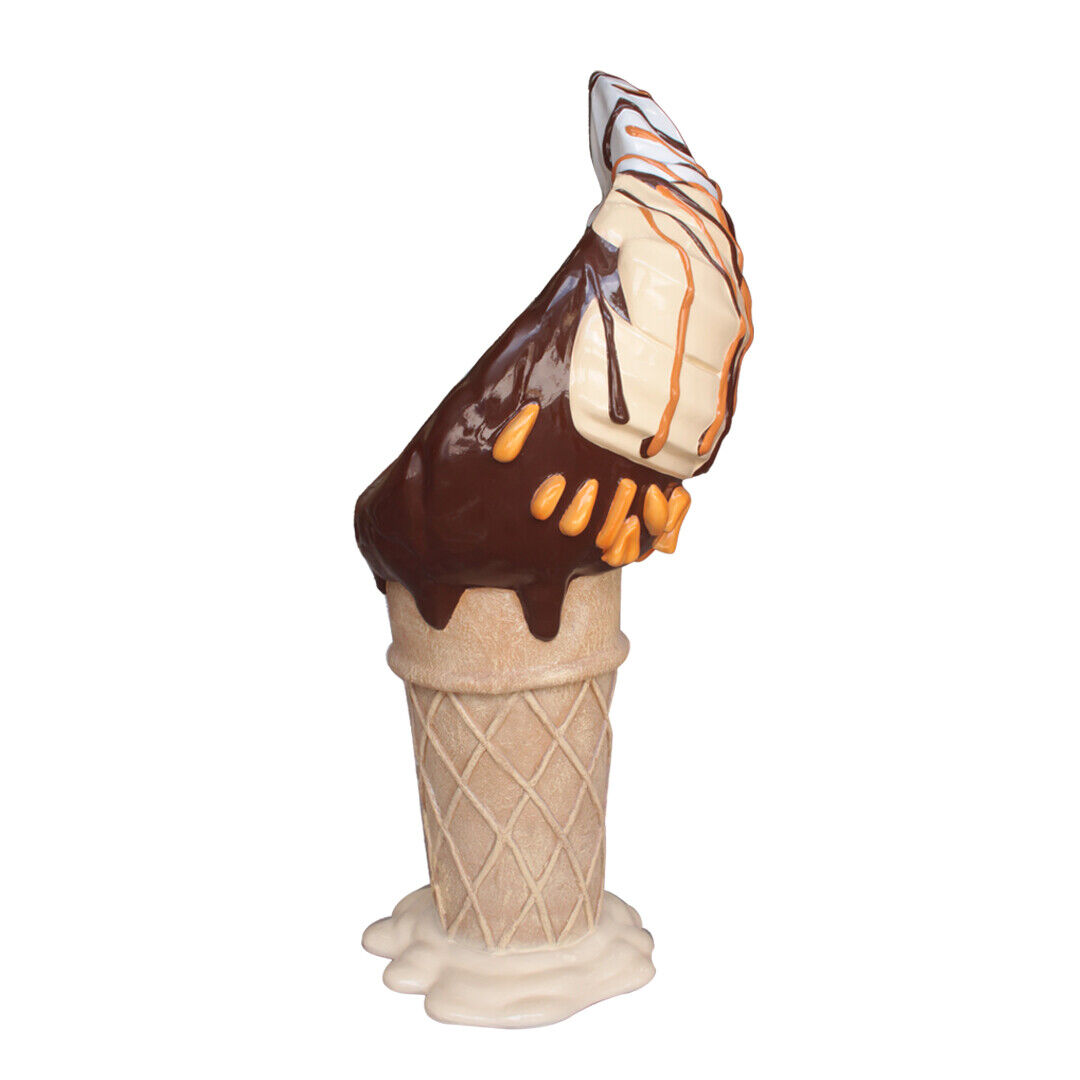 5 ft. Chocolate & Vanilla Ice Cream Cone Bar Chair