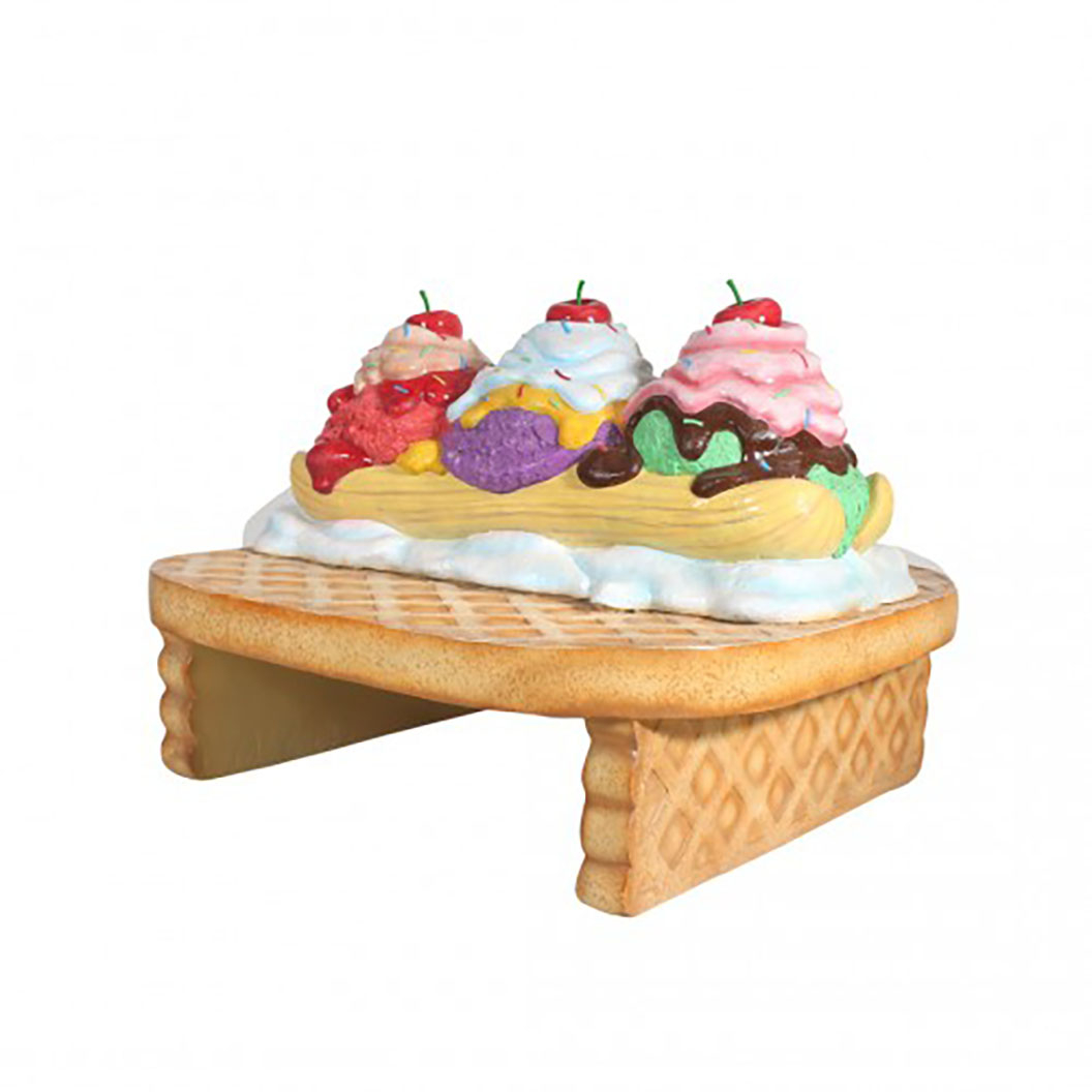 5 ft. Ice Cream Bench Sculpture