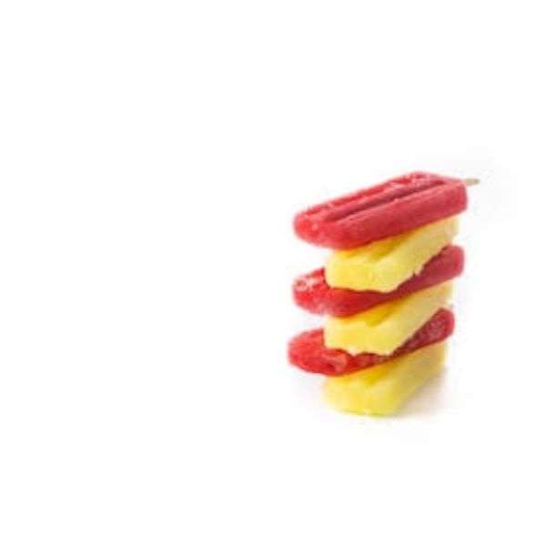 4 ft. Red & Yellow Melting Popsicle Sculpture