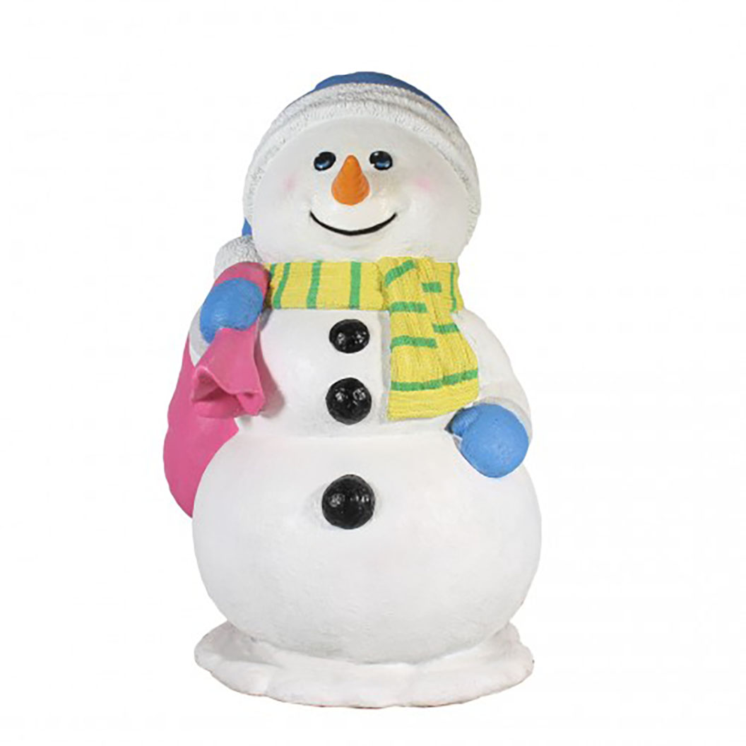 5 ft. Snowman with Pink Sack
