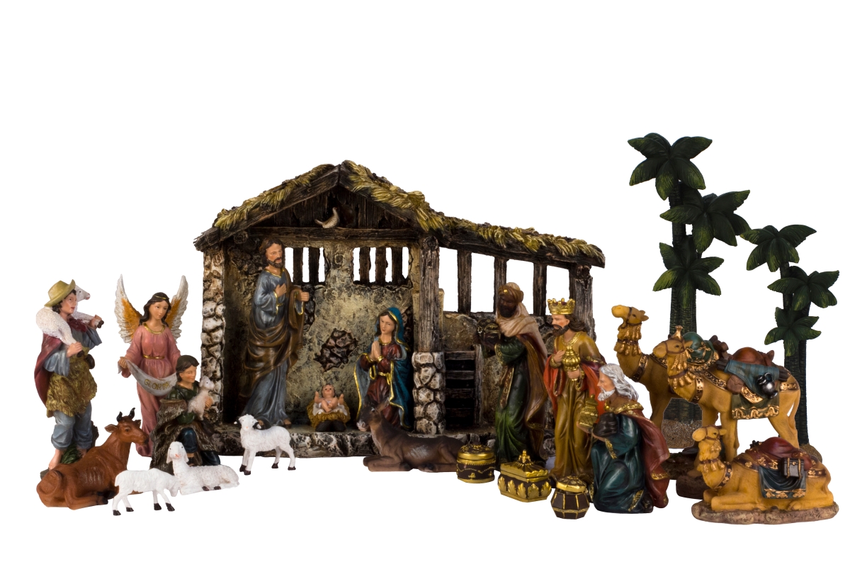 QC-NAT-08-DLX 24 Piece Lifelike Nativity