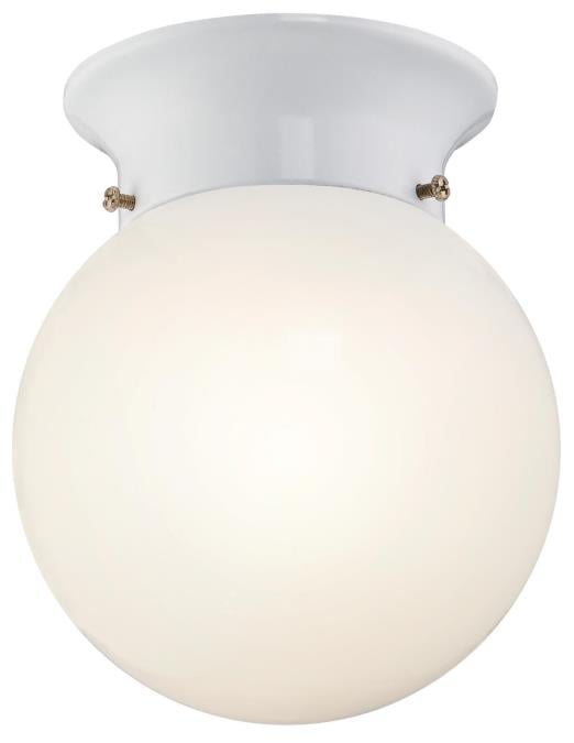 Picture of Westinghouse Lighting 6107100 7.25 in. LED Flush with Opal Glass, White