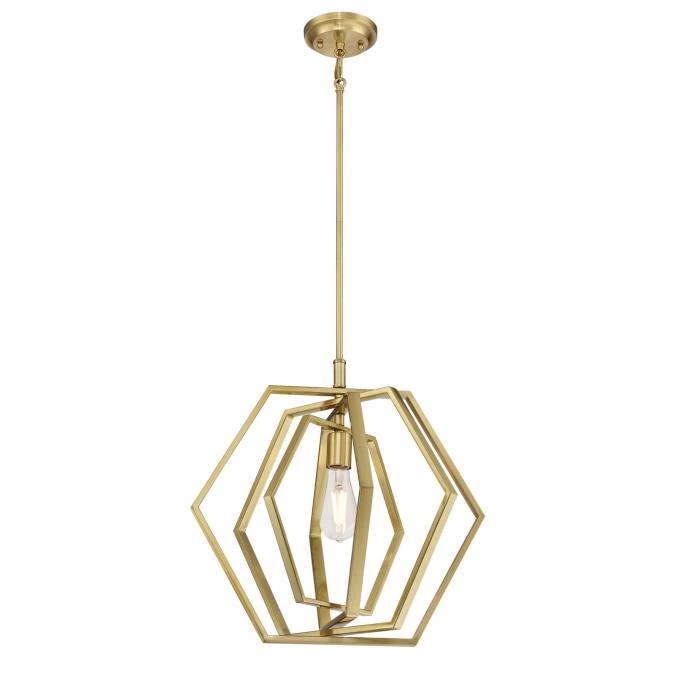 Picture of Westinghouse Lighting 6351200 1 Light Pendant Champagne Brass Finish