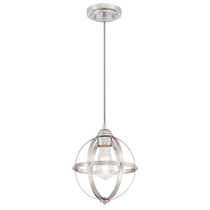 Picture of Westinghouse Lighting 6362000 10.24 x 9.84 x 9.84 in. 1 Light Mini Pendant, Brushed Nickel