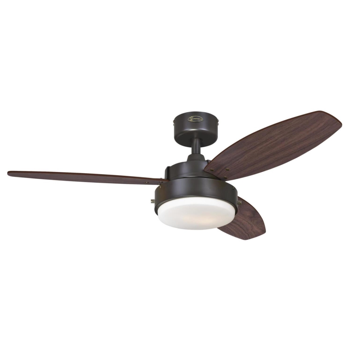 Picture of Westinghouse 7222500 42 in. Oil Rubbed Bronze Finish Reversible Blades Opal Frosted Glass&#44; Walnut & Family Oak