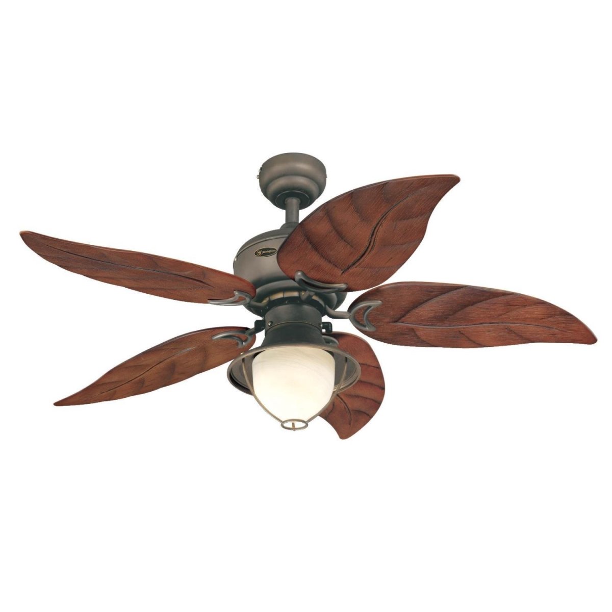 Picture of Westinghouse 7236200 48 in. Oil Rubbed Bronze Finish Mahogany ABS Blades Yellow Alabaster Glass