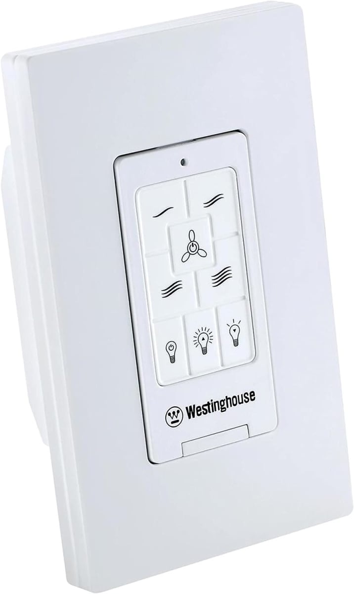 Picture of Westinghouse Lighting 7788500 Four Speed Ceiling Fan & LED Light Wall Control&#44; White