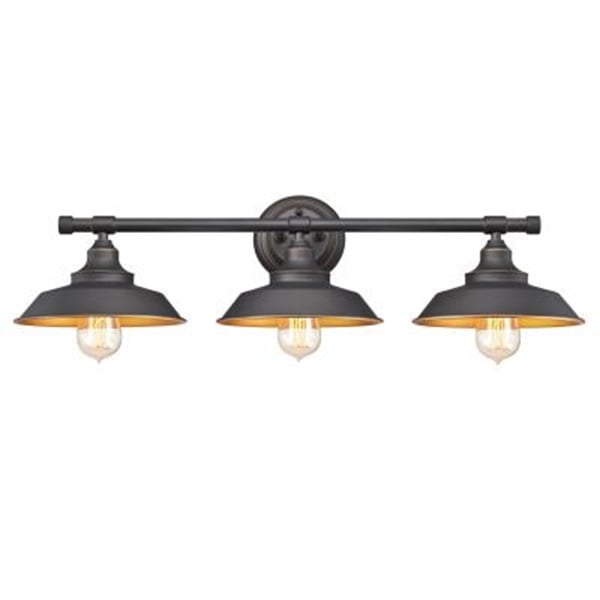 Picture of Westinghouse Lighting 6133000 Iron Hill Three Light LED Indoor Wall Fixture&#44; Oil Rubbed Bronze with Highlights