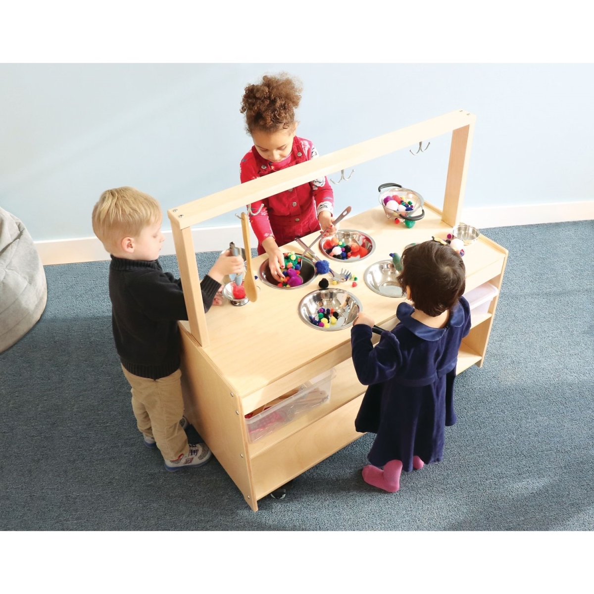 Picture of Whitney Brothers WB0384 Sensory Play Kitchen, Natural UV