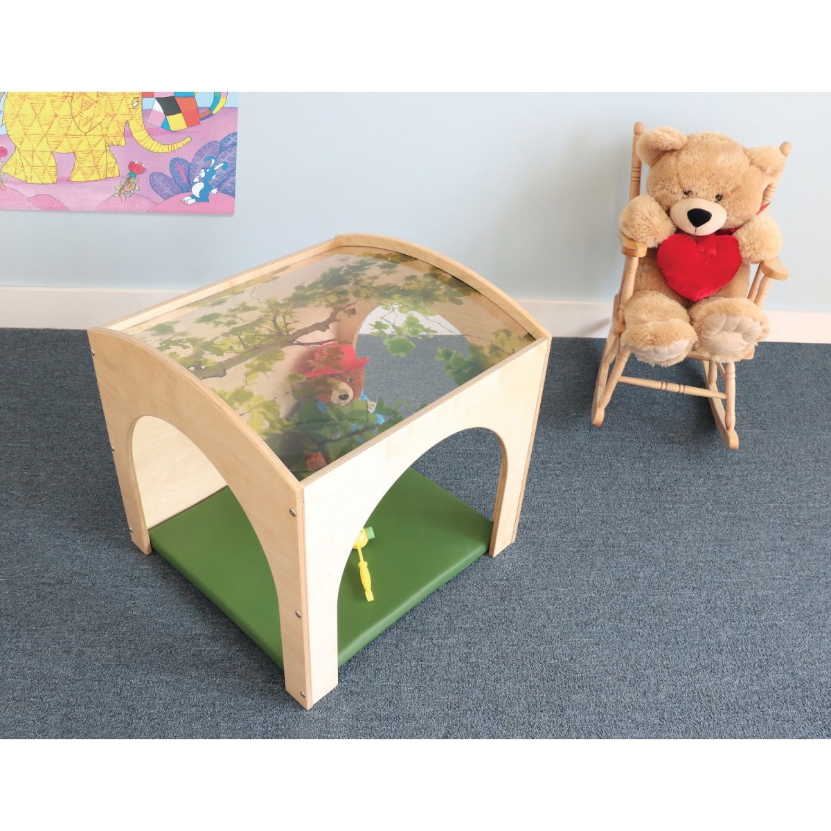 WB2125 Toddler Read Retreat with Mat Set, Natural UV