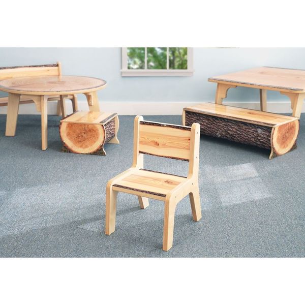 Picture of Whitney Brothers WB0906 10 in. Live Edge Chair&#44; Natural