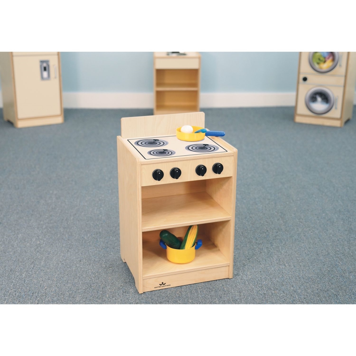 WB2325 Lets Play Toddler Stove, Natural