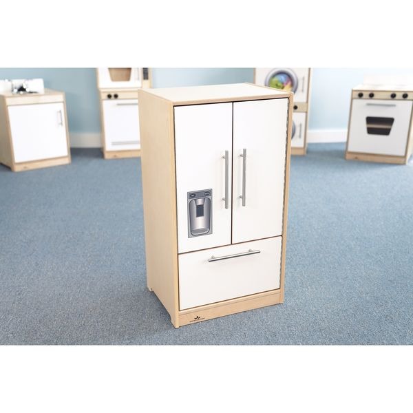 Indoor Modern Toddler Compact Playstation Contemporary Refrigerator, White