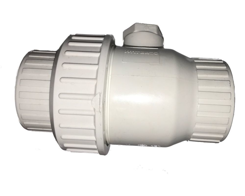 Check Valve, 2 in Pipe Size, Slip Connection, White