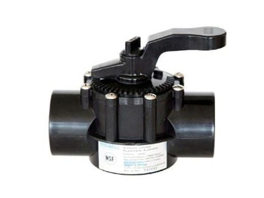 2 & 2.5 in. NSF Approved 2 Way Slip Fit Actuated Valve with Non-Stick Impregnated Seals