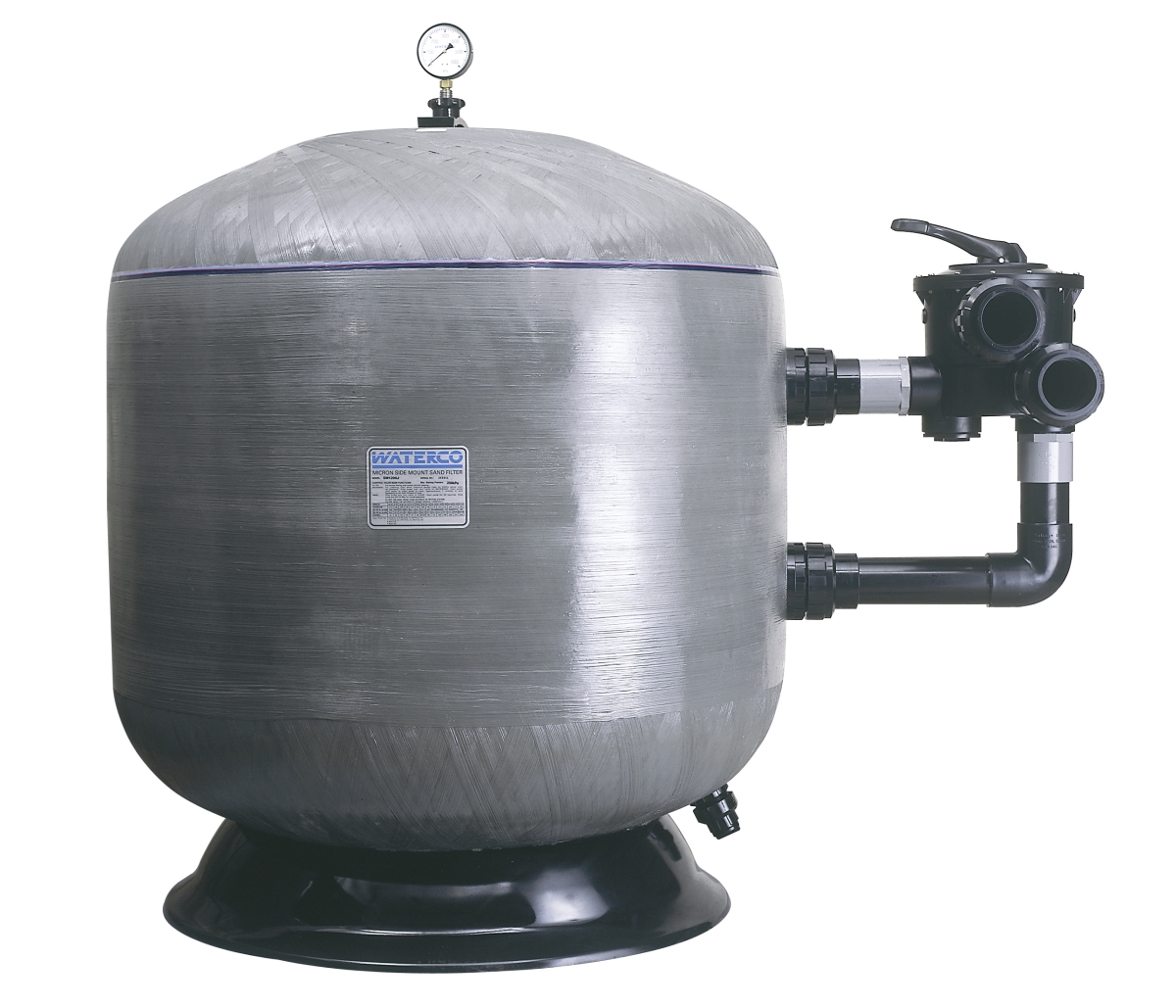 48 in. 58 PSI SM1200 NSF Approved Micron Commercial Vertical Sand Filter with 3 in. Bulkhead Connection