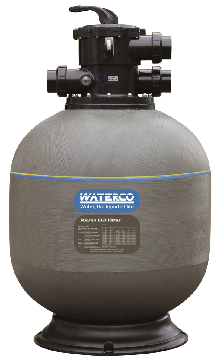 220126401A 24 in. 50 PSI S602 Micron Top Mount S-Series Filter with 2 in. Bulkhead Connection & 2 in. Multiport Valve