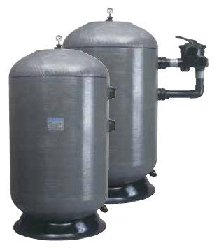 36 in. 50 PSI SM900 Black Micron Side Mount Filter with 10 in. Clear Lid & 2 in. Bulkhead Connection