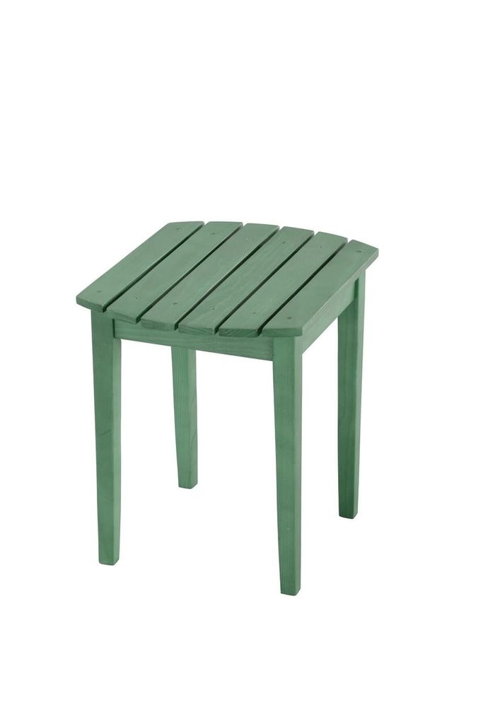 SW2009GS-ET Oceanic Collection Solid Wood Side Table, Sea Green