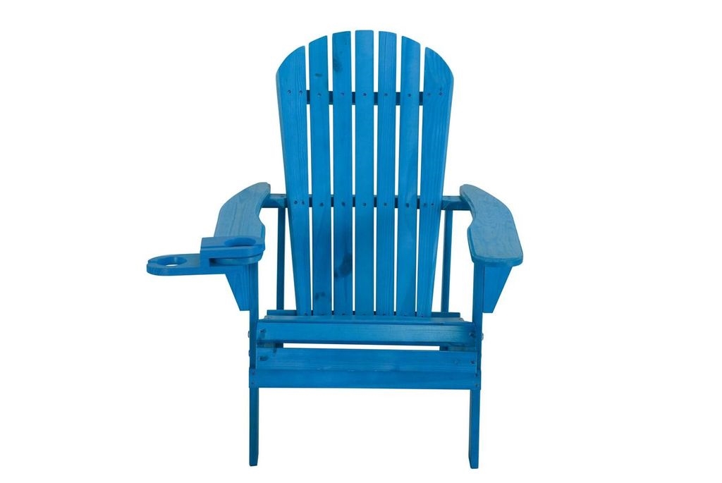 Earth Collection Adirondack Chair with Phone & Cup Holder, Natural