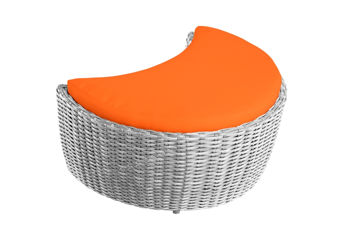 Romantic Collection outdoor harvest moon shape Ottoman