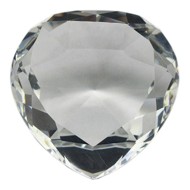 Picture of Heim Concept JA-16004 Jiallo Heart Shape Paperweight Crystal&#44; Clear