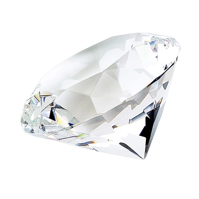 Picture of Heim Concept JA-16001 Jiallo Diamond Shape Paperweight Crystal, Clear