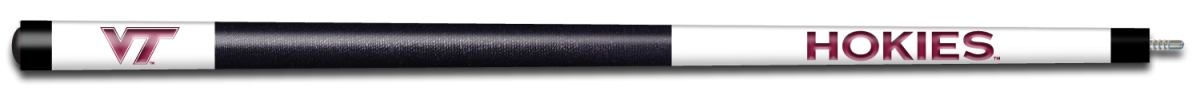 VATBCE101 Virginia Tech Engraved Billiard Pool Cue, White & Maroon