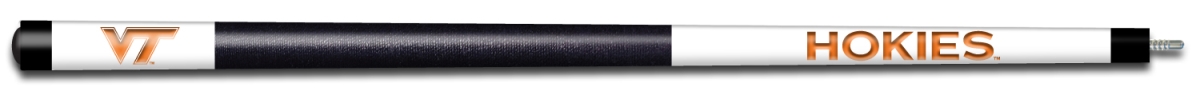 VATBCE102 Virginia Tech Engraved Billiard Pool Cue, White & Orange