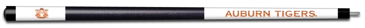 AUBBCE102 Auburn Engraved Billiard Pool Cue, White & Orange