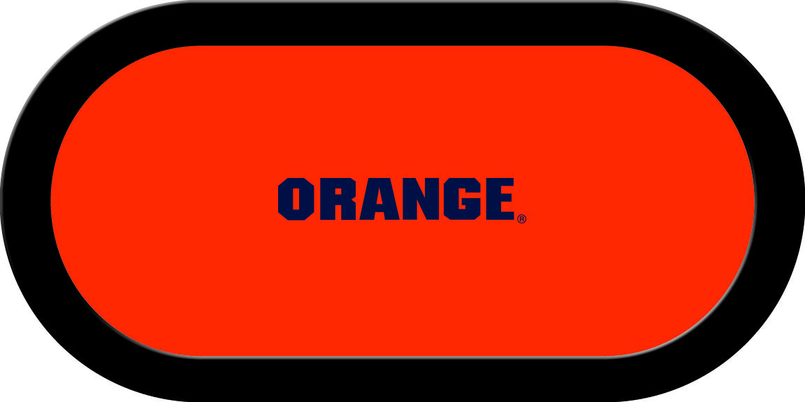 SYRGTF321TH Syracuse Texas Holdem Game Table Cloth, Orange
