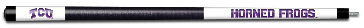 TCUBCE101 TCU Engraved Billiard Pool Cue, White & Purple