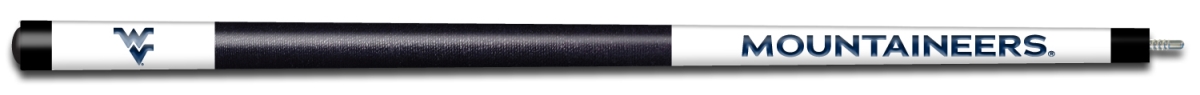 WVUBCE101 West Virginia Engraved Billiard Pool Cue, White & Blue