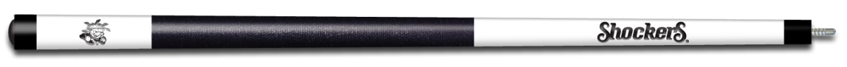 WSTBCE104 Wichita State Engraved Billiard Pool Cue, White & Black