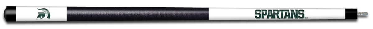MSUBCE101 Michigan State Engraved Billiard Pool Cue, White & Green