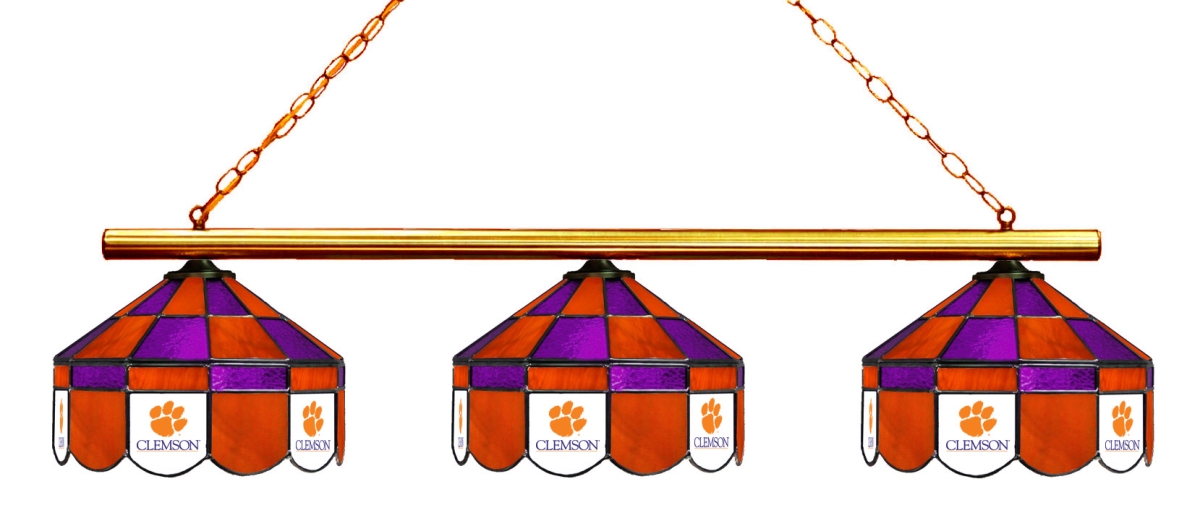 Wave 7 CLM-380EXGL Clemson 3-Light Executive Game Table Light - Orange & Purple