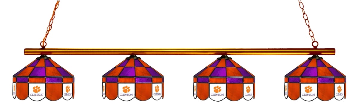Wave 7 CLM-480EXGL Clemson 4-Light Executive Game Table Light - Orange & Purple