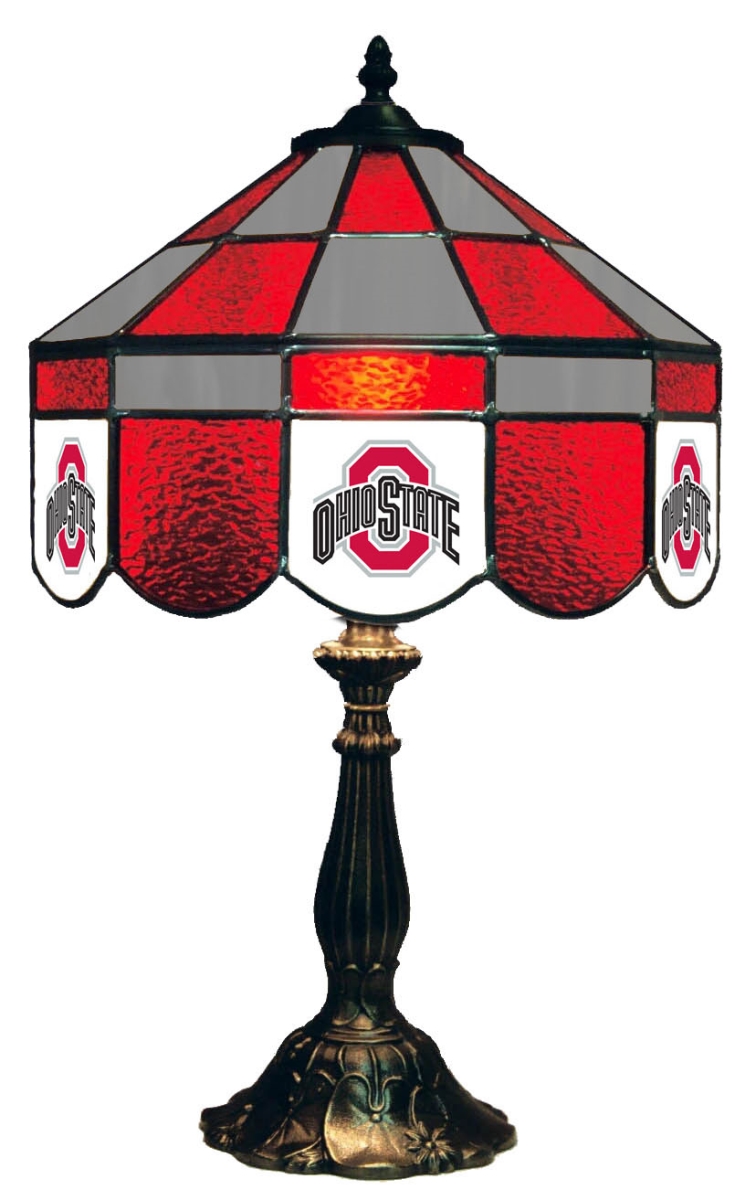 Wave 7 OSU-140EXTLa Ohio State 14 in. Executive Table Lamp - Red & Gray